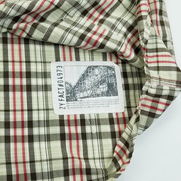 Zoo York Small Embroidered Logo Inner Outer Pockets Cowboy Style Snap Button Men - Picture 7 of 11